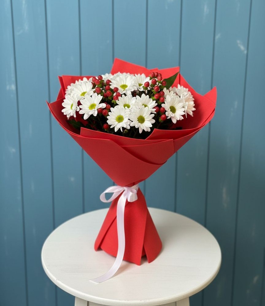 Букет цветов из: Хризантемы в Ивановской