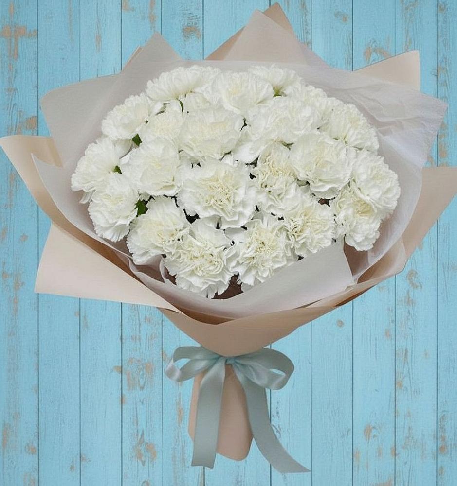 Букет цветов из: Гвоздики в Ивановской