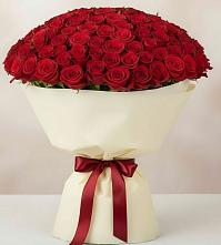 Букет 101 Красная роза Милано #REPLACE_PRED# Ивановской