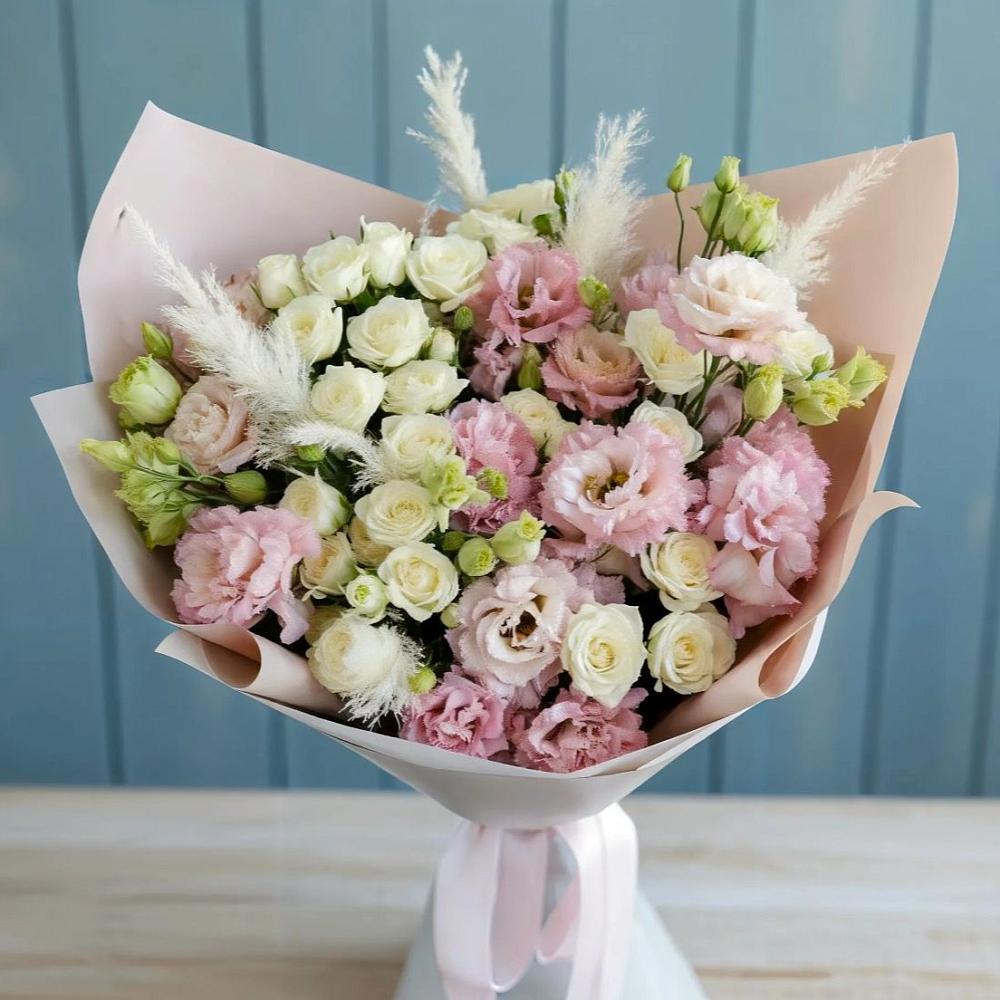Букет цветов из: Альстромерии и Розы в Ивановской