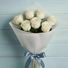 Букет 7 Белых роз Эдлесс Лав в Ивановской