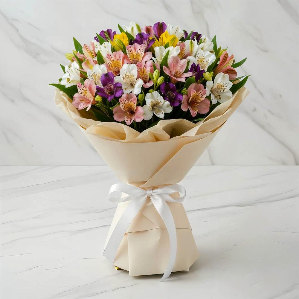 Букет цветов из: Альстромерии в Ивановской