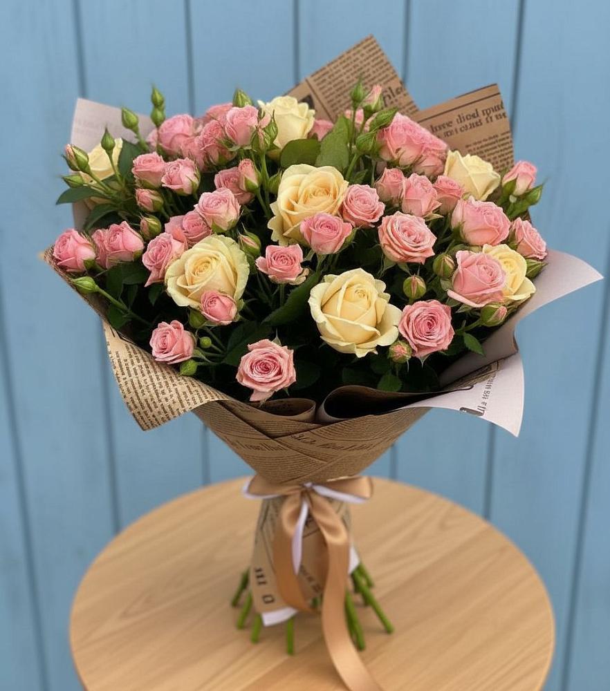 Букет цветов из: Розы в Ивановской