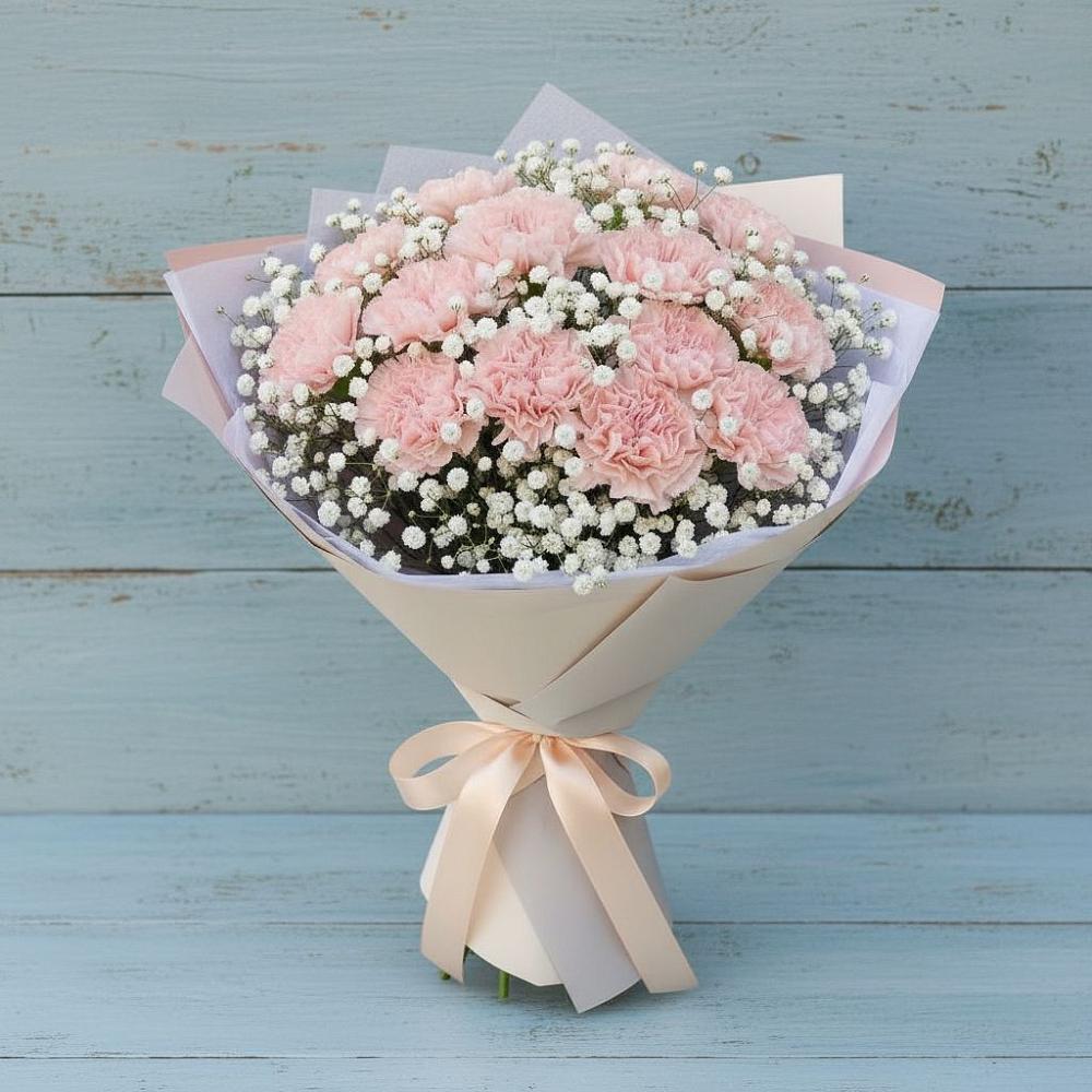 Букет цветов из: Гвоздики в Ивановской