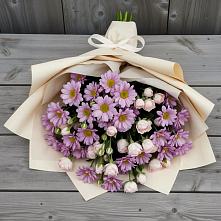 Букет цветов из:  Розы и Хризантемы в Ивановской