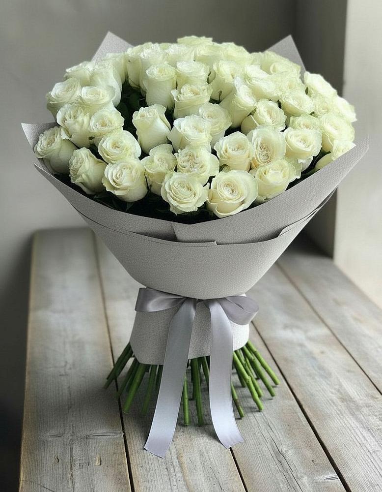 Букет 35 Белых роз в Ивановской
