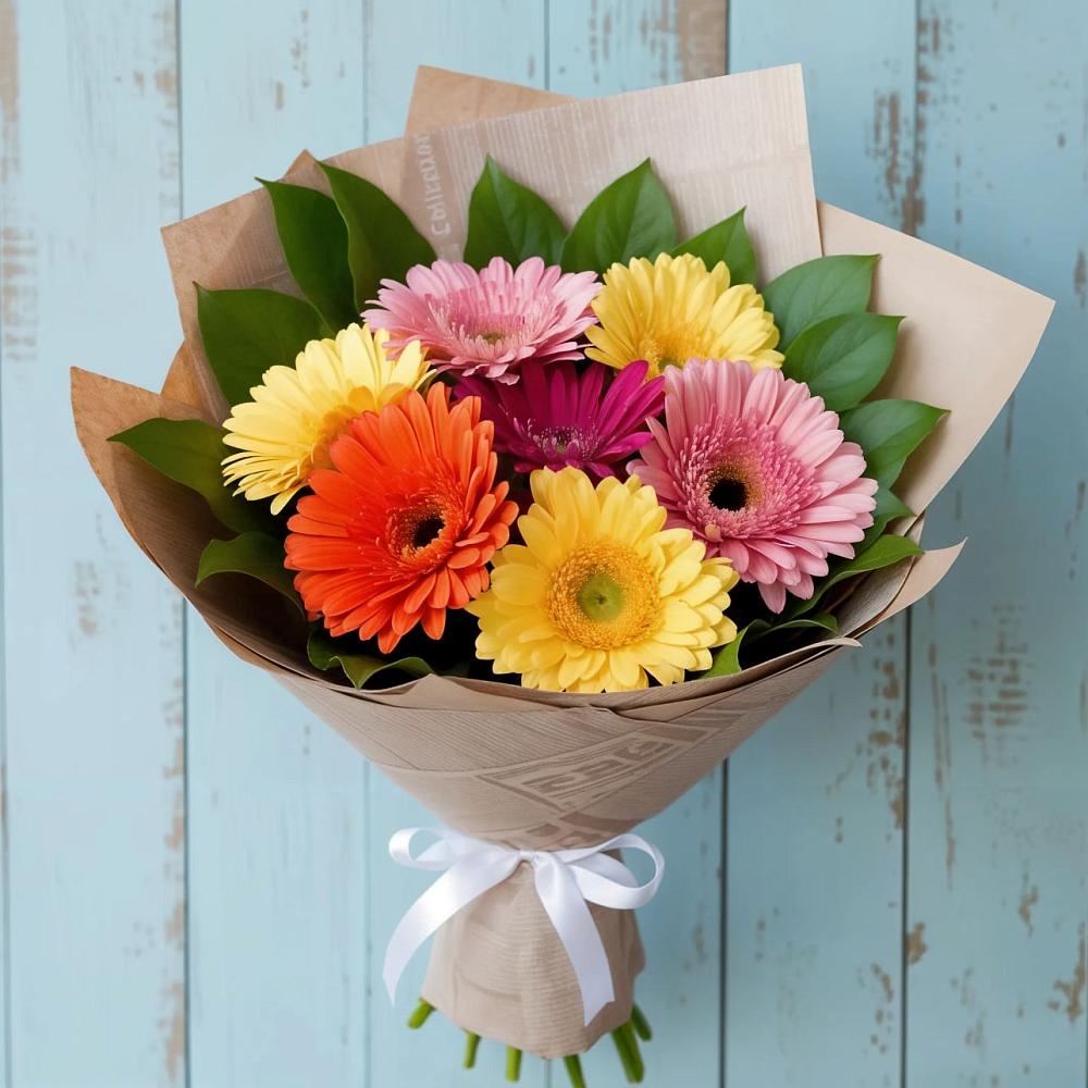 Букет цветов из: Герберы в Ивановской