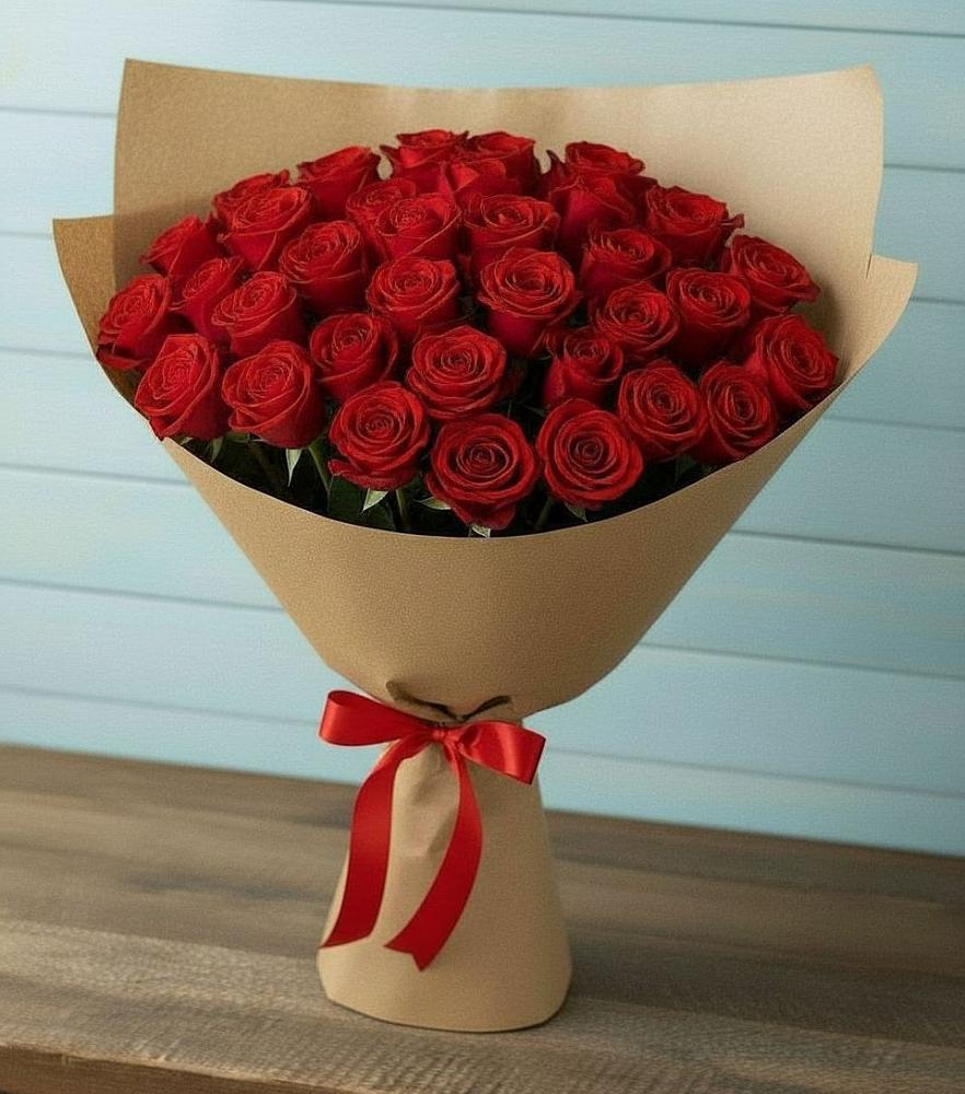 Букет Красные розы Милано в Ивановской