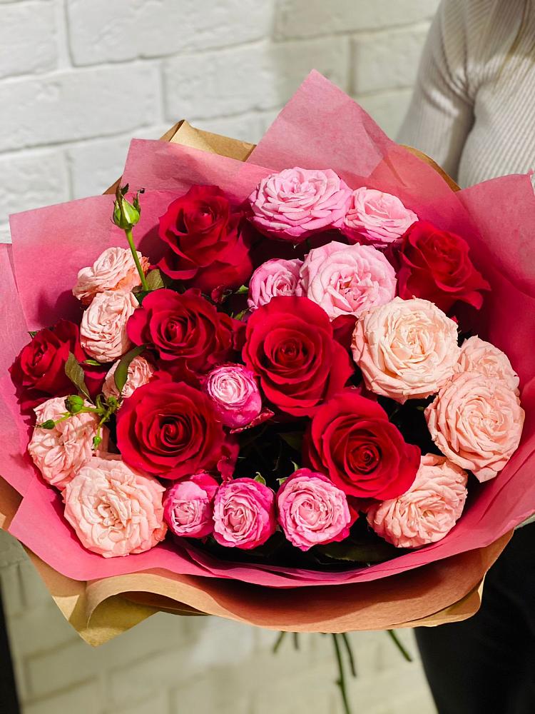 Букет цветов из: Розы в Ивановской