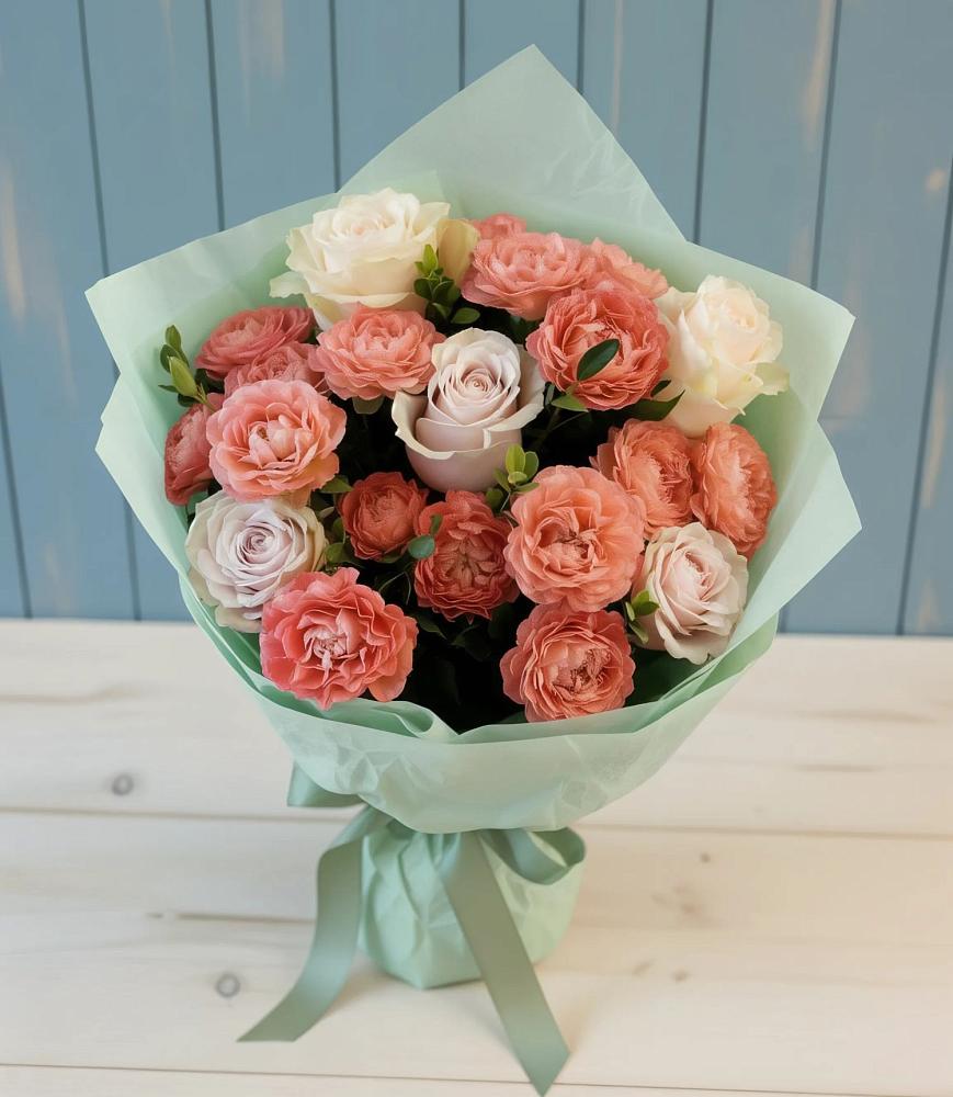 Букет цветов из: Розы в Ивановской