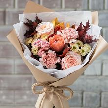 Букет цветов из:  Гвоздики, Хризантемы и Розы в Ивановской