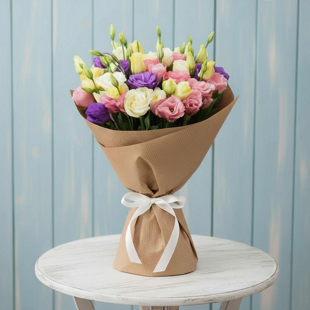 Букет цветов из: Лизиантусы в Ивановской