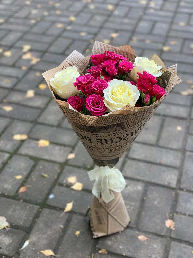 Букет цветов из: Розы в Ивановской