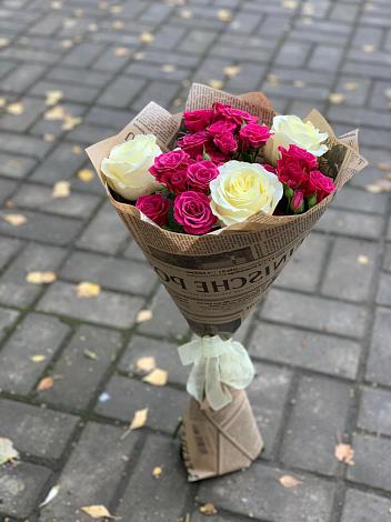 Букет цветов из: Розы в Ивановской