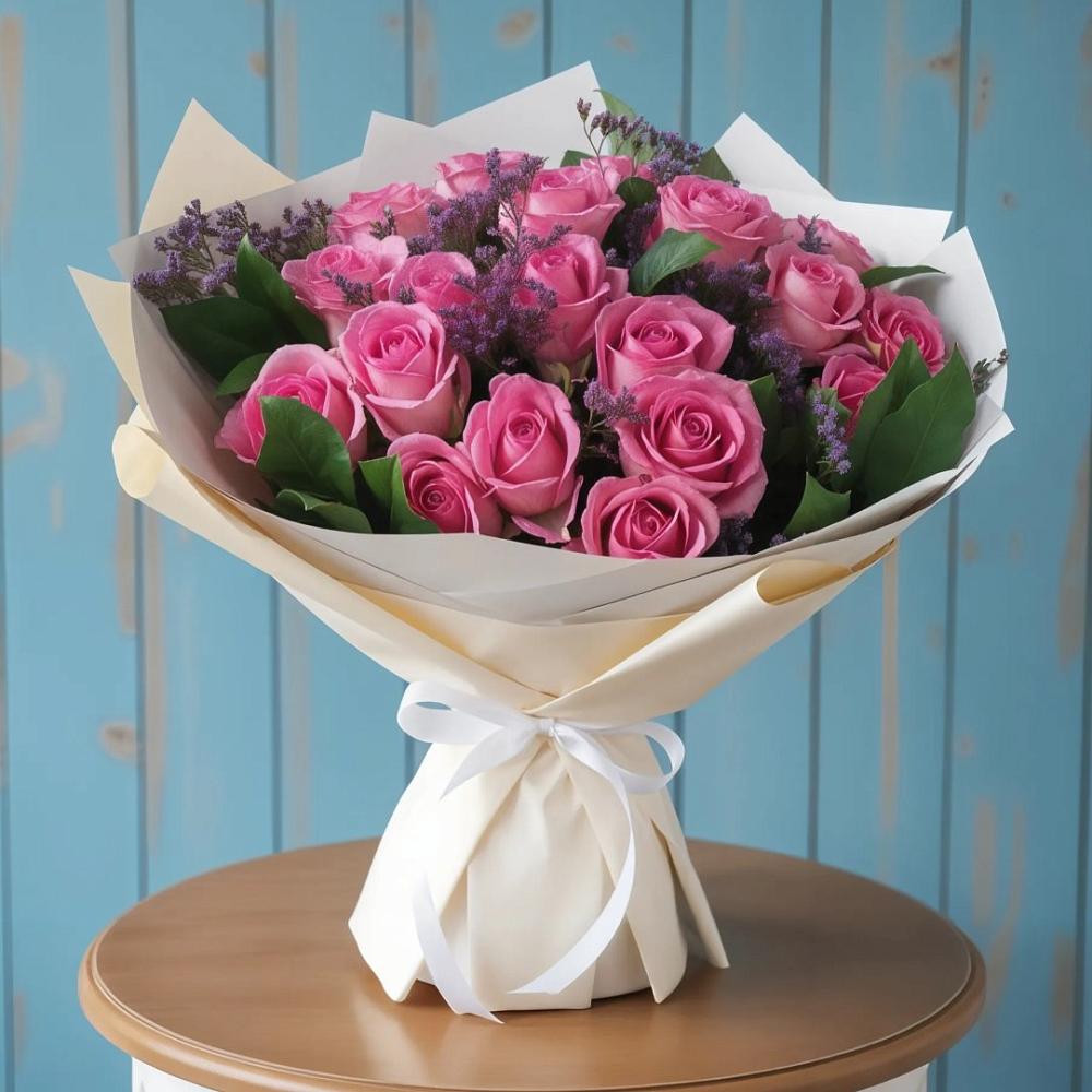 Букет цветов из: Розы в Ивановской