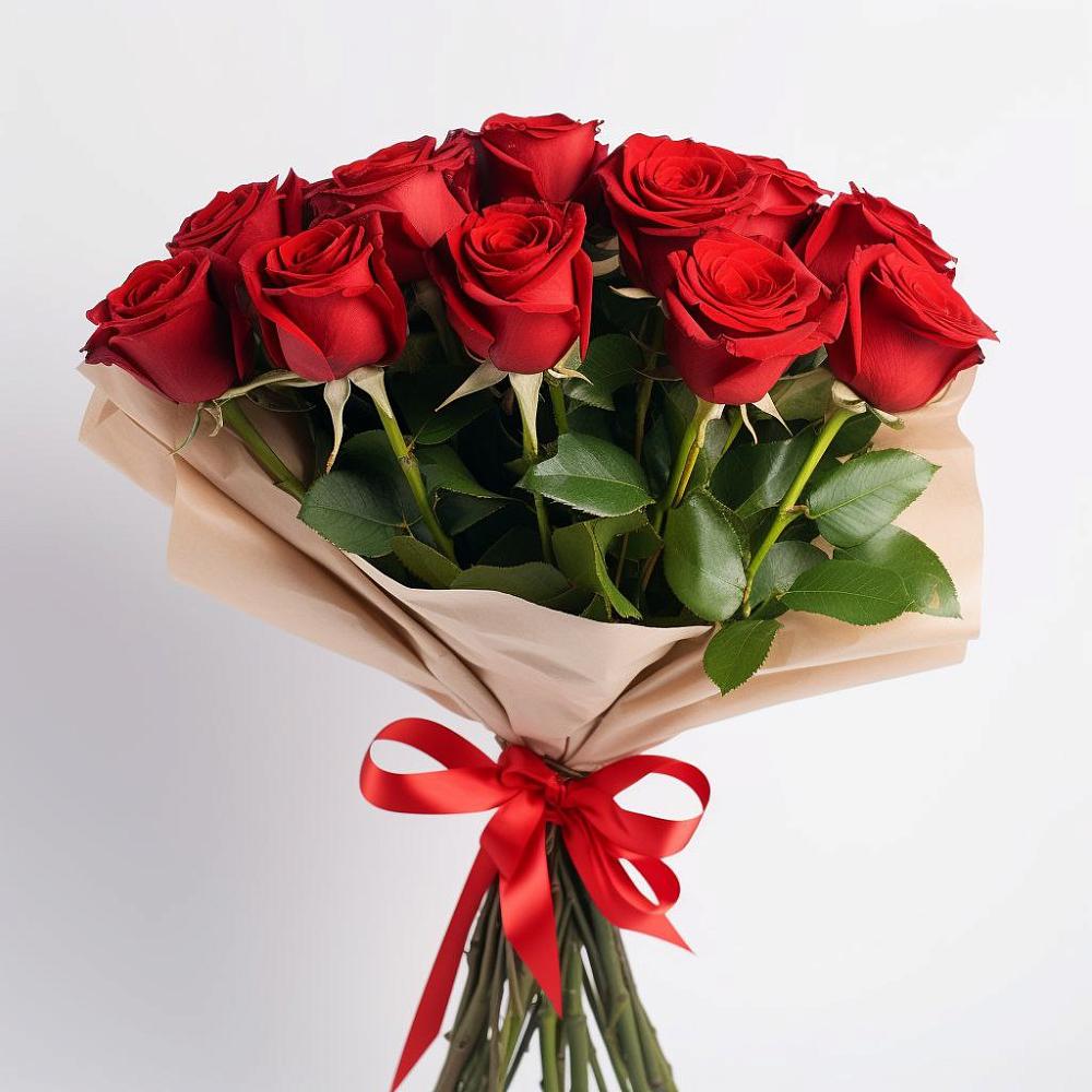 Букет 11 Красных роз Эдлесс Лав в Ивановской