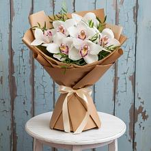 Букет цветов из:  Орхидеи и Розы в Ивановской
